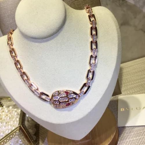 BULGARI Choker 18k ROSE Gold - 불가리 여성용 18K도금 로즈 … - 1