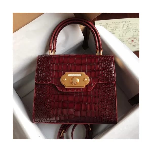 Dolce&Gabbana 2019 Leather Tote Shoulder Bag ,24CM… - 1