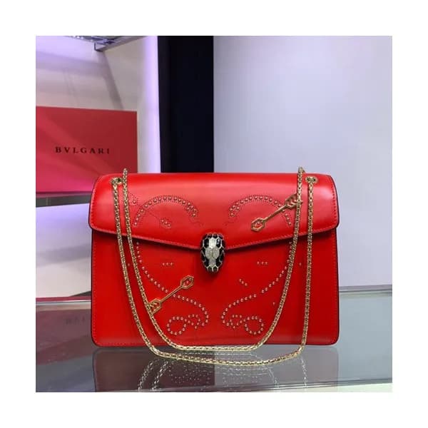 Bvlgari 2019 Serpenti Forever Chain Shoulder Bag,2… - 1