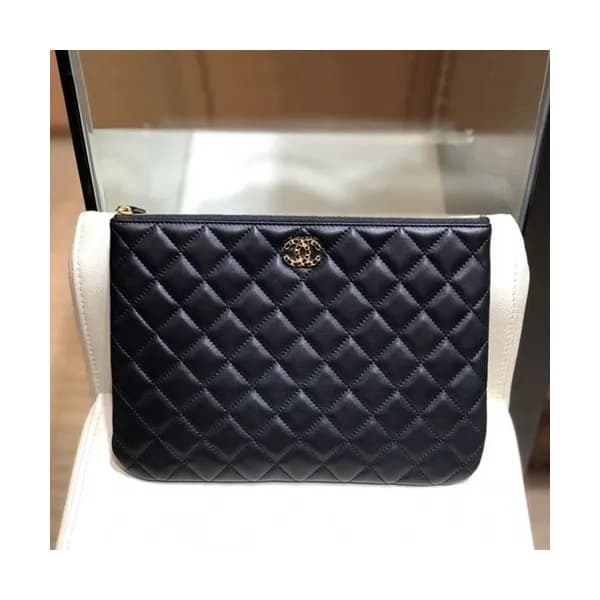 Chanel 2019 Leather Clutch Bag,28CM - 샤넬 2019 레더 클… - 1
