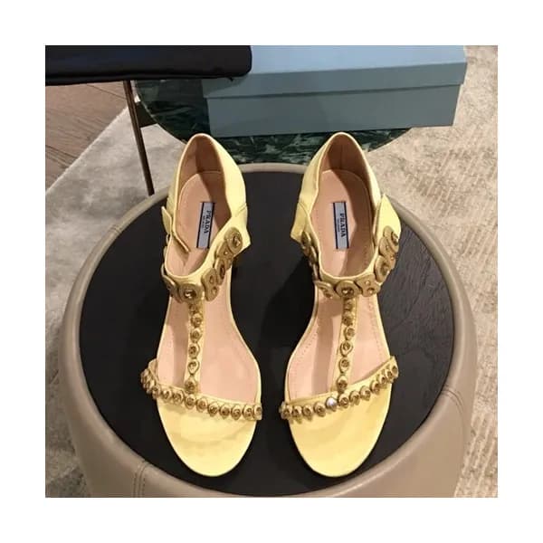 Prada 2019 Ladies Middle Heel Sandal - 프라다 2019 여성… - 1