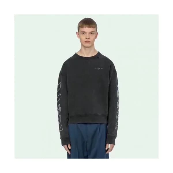 Off-white 2019 Mens Logo Cotton Oversize Man-to-ma… - 1