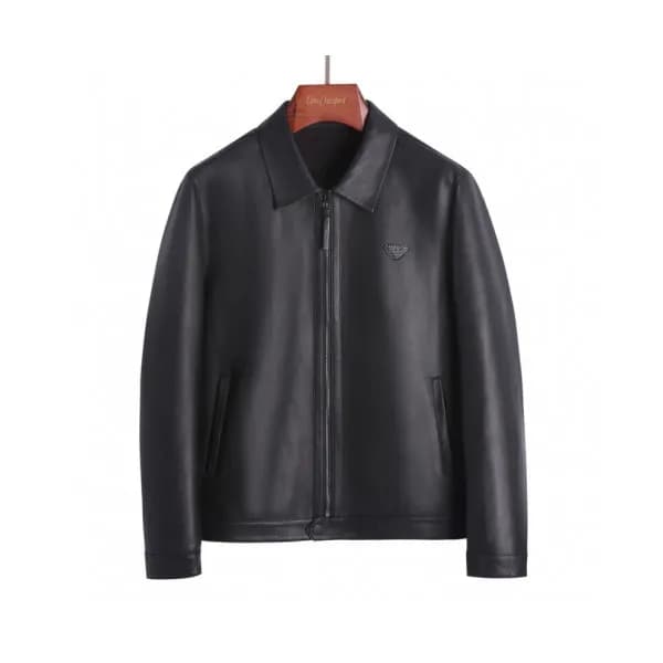 Armani 2019 Mens Logo Casual Leather Jacket - 알마니 … - 1