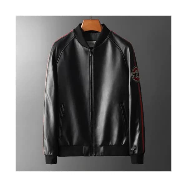 Gucci 2019 Mens Logo Casual Leather Jacket - 구찌 20… - 1