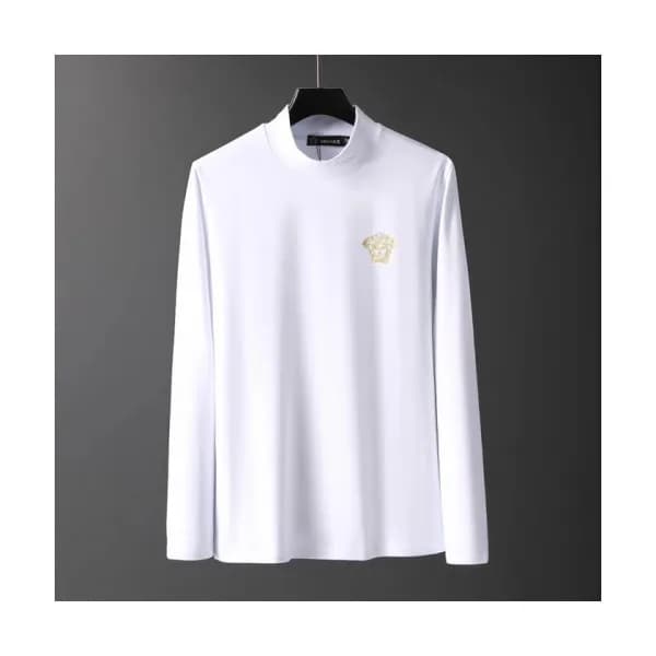 Versace 2019 Mens Medusa Logo Turtle-neck Tshirt -… - 1