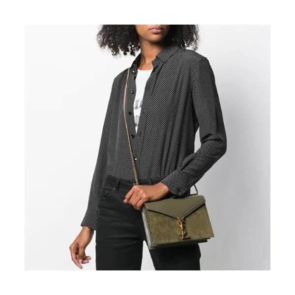 Saint Laurent 2019 Women Cassandra Chain Shoulder … - 1