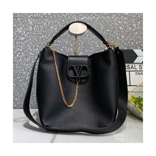 Valentino 2019 Leather Vsling Small Tote Shoudler … - 1