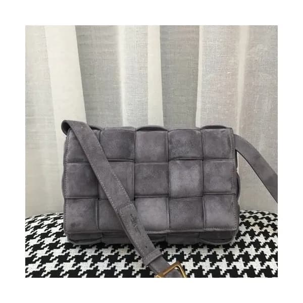 Bottega Veneta 2019 Cassetta Suede Shoulder Bag,25… - 1
