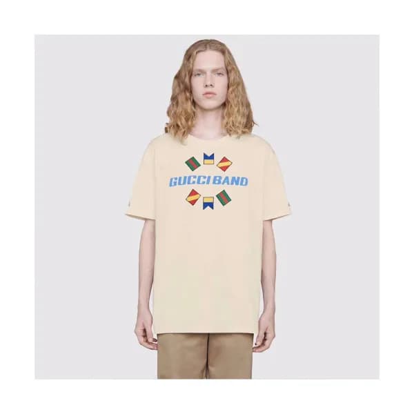 [매장판]Gucci 2019 Mm/Wm Logo Cotton Short Sleeved Ts… - 1