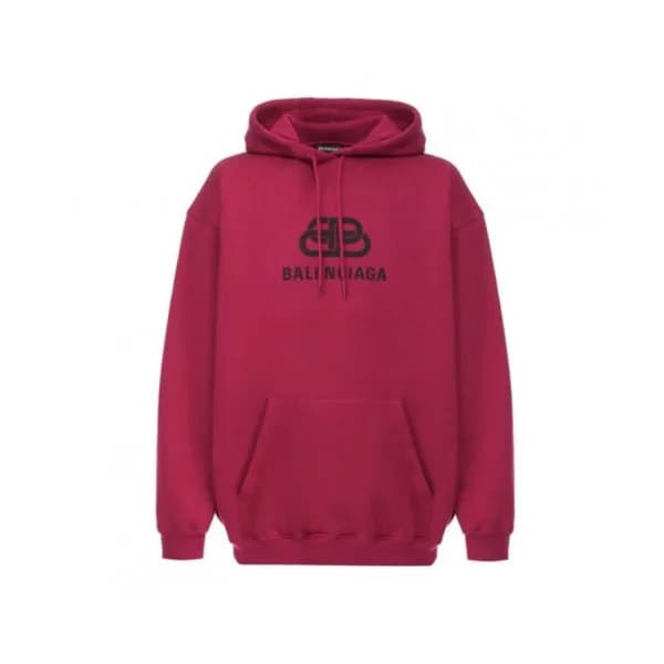 Balenciaga 2019 Mm/Wm Logo Oversize Cotton Hood Te… - 1