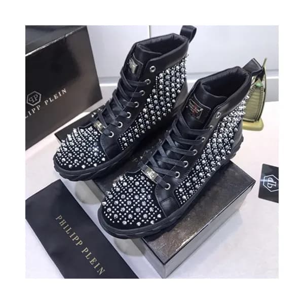 Philipp plein 2020 Mens Leather Sneakers - 필립플레인 … - 1