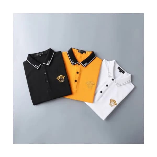 [베르사체]Versace 2020 Mens Logo Silket Short Sleeved … - 1