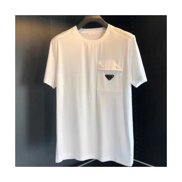 [프라다]Prada 2020 Mens Basic Logo Silket Short Sleev… - 1