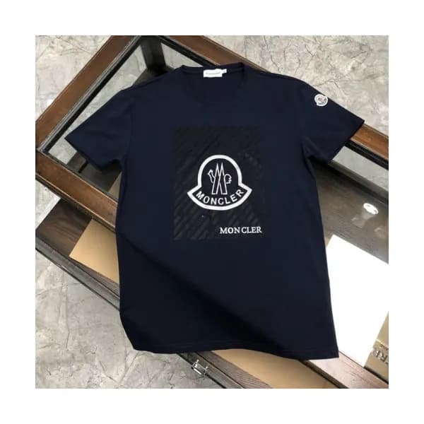[매장판]Moncler 2020 Mens Logo Silket Crew-neck Short… - 1