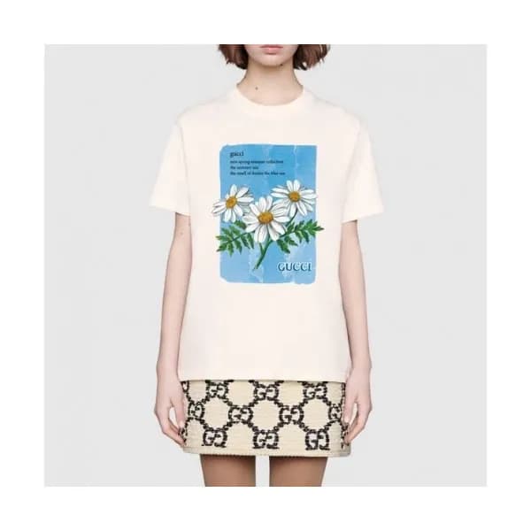 [매장판]Gucci 2020 Mm/Wm Logo Cotton Short Sleeved Ts… - 1