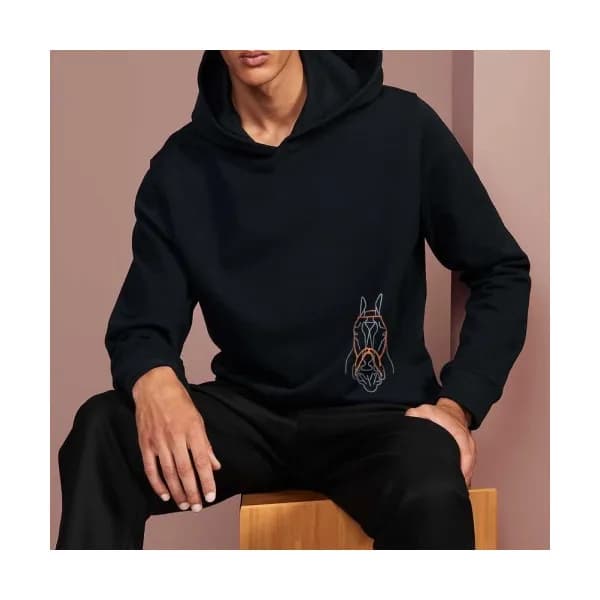 Hermes 2020 Mens Logo Casual Cotton Hoodie - 에르메스 … - 1