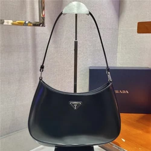 [프라다]Prada 2021 Women's Leather Hobo Shoulder … - 1