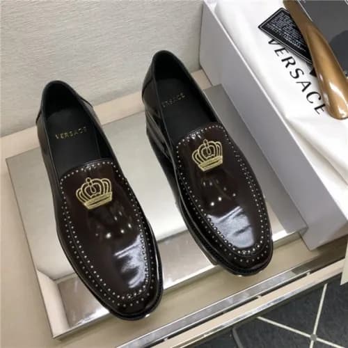 Versace 2020 Men's Leather Oxford Shoes - 베르사체… - 1