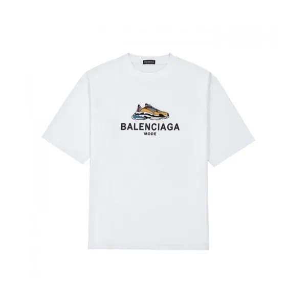 [발렌시아가]Balenciaga 2021 Mm/Wm Logo Cotton Short Sle… - 1