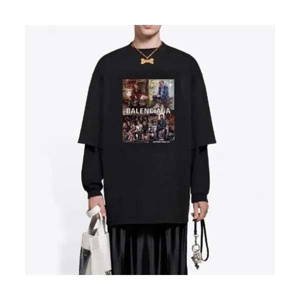 [발렌시아가]Balenciaga 2021 Mm/Wm Logo Cotton Short Sle… - 1