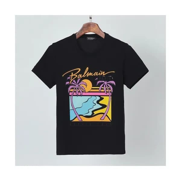 [발망]Balmain 2021 Mens Logo Cotton Short Sleeved Ts… - 1