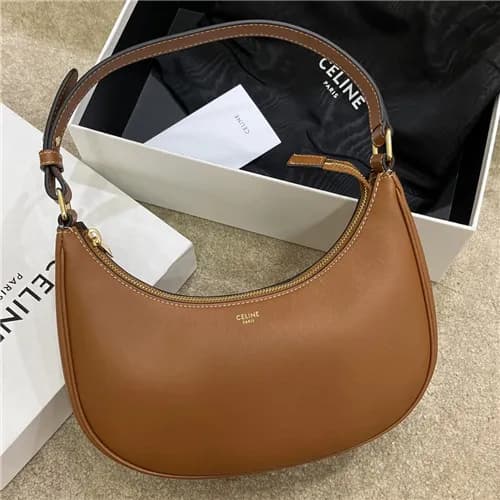 [셀린느]Celine 2021 Women's Leather Hobo Bag,25cm… - 1