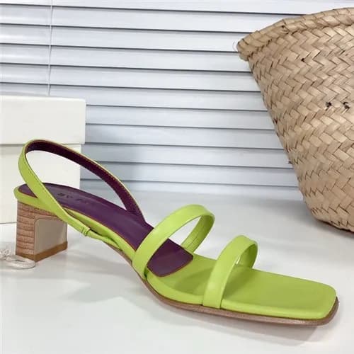 By Far 2021 Women's Leather High Heel Sandal,B… - 1