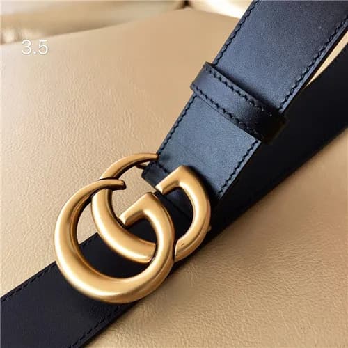Gucci 2021 Men's Leather Belt,3.5cm,GUBT0167 -… - 1