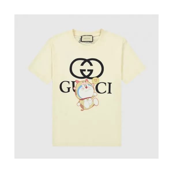 Gucci Mm/Wm Logo Short Sleeved Tshirts Ivory - 구찌… - 1