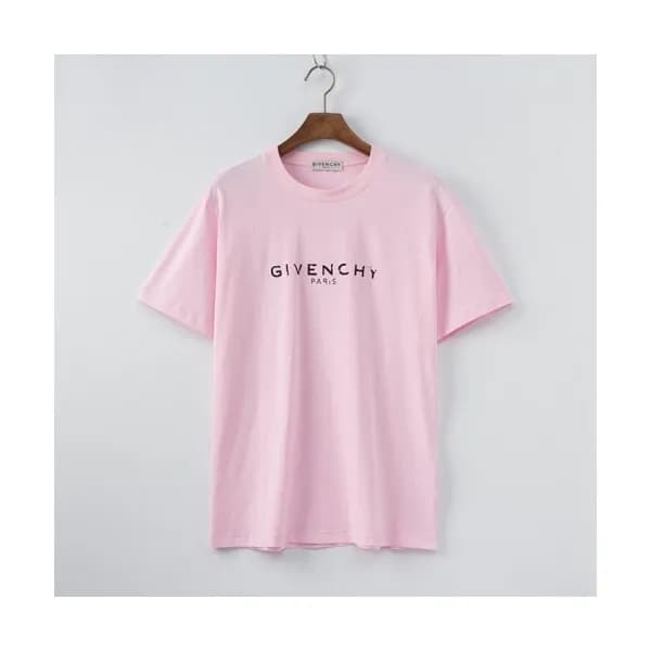 Givenchy Mens Logo Short Sleeved Tshirts Pink - … - 1