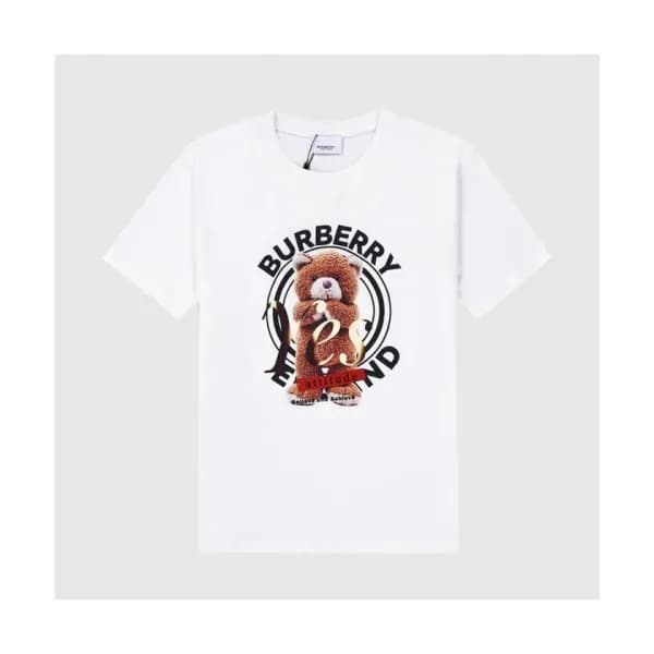 Burberry Mm/Wm Logo Cotton Short Sleeved Tshirts … - 1