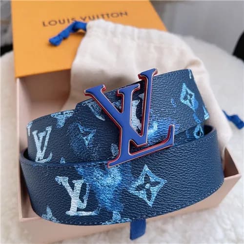 Louis Vuitton 2021 Men's Leather Belt,4.0cm,LO… - 1