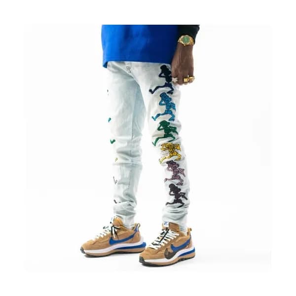 Amiri Mens Trendy Denim Pants Blue - 아미리 2021 남성 … - 1