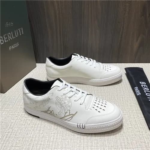 Berluti 2021 Men's Leather Sneakers,BERTS0274 … - 1