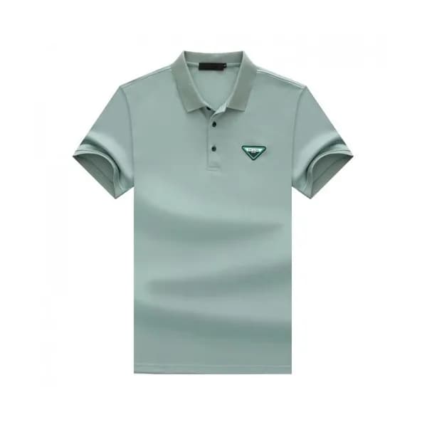 Prada Mens Basic Logo Short Sleeved Tshirts Mint … - 1