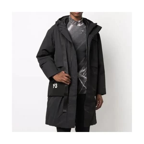 Y-3 Mm/Wm Down Coats Black - 요지야마모토 2021 남/녀 다운 코… - 1