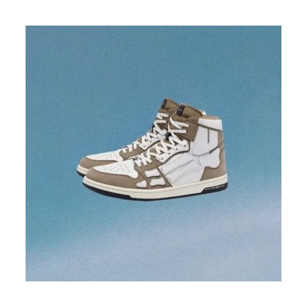 아미리 남/녀 캐쥬얼 레더 하이탑 스니커즈 - Amiri Unisex Casual Leat… - 1