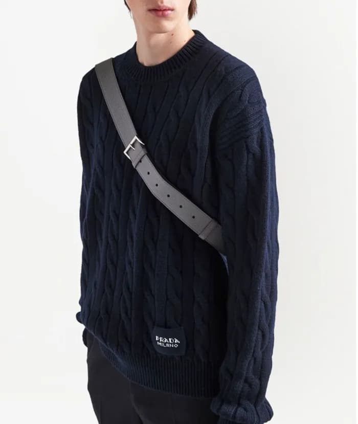프라다 남성 크루넥 네이비 니트 - Mens Navyy Knits - pra2553x - 1