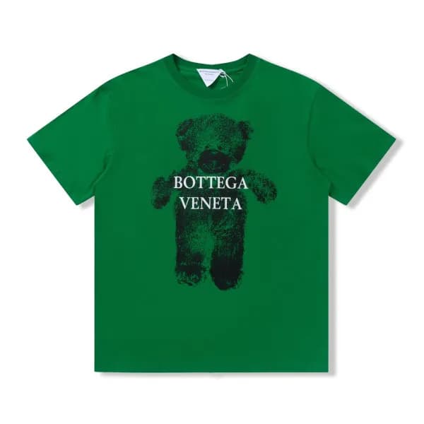 보테가 남자 크루넥 그린 반팔티 - Unisex Green Short-sleeved Tsh… - 1