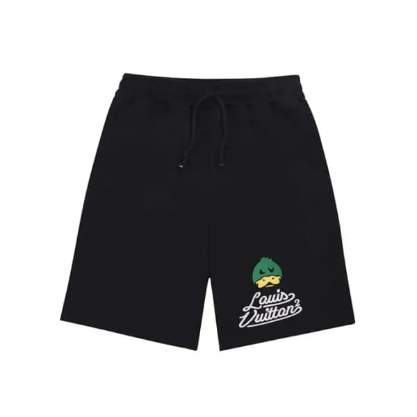 루이비통 남성 블랙 반바지 - Mens Black Half-pants - lou04005x - 1