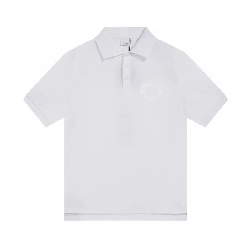 버버리 남성 화이트 폴로 반팔티 - Mens White Tshirts - Bur04302x - 1