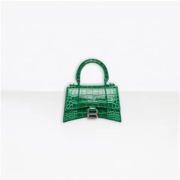 발렌시아가 여성 Hourglass 그린 토트백 - Womens Green Tote Bag … - 1