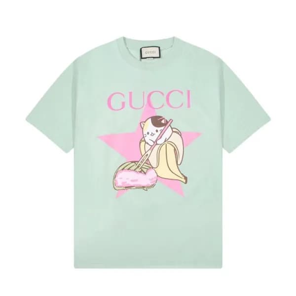 구찌 남/녀 민트 크루넥 반팔티 - Unisex Mint Tshirts - guc04977… - 1