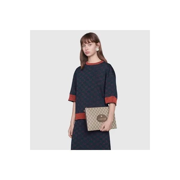 구찌 남/녀 GG 브라운 클러치 - Unisex Brown Clutch - guc05112… - 1