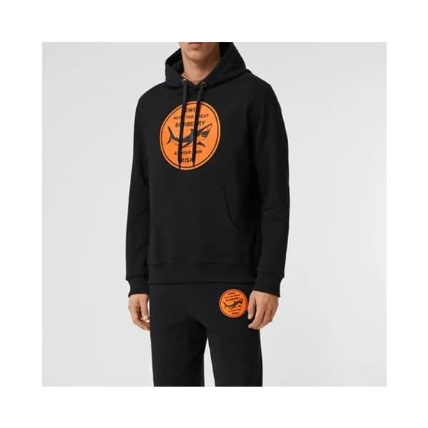 버버리 남/녀 클래식 블랙 후드티 - Unisex Black Hoodie - bur0451… - 1