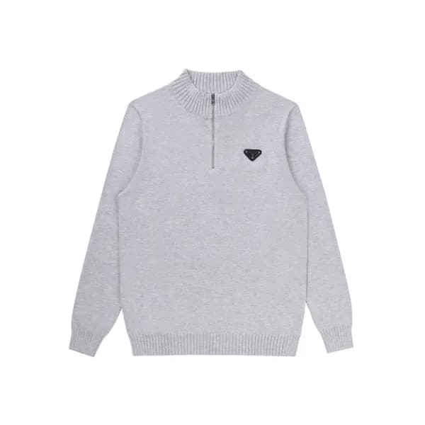 프라다 남성 터틀넥 그레이 니트 - Prada Mens Gray Knits - pra028… - 1