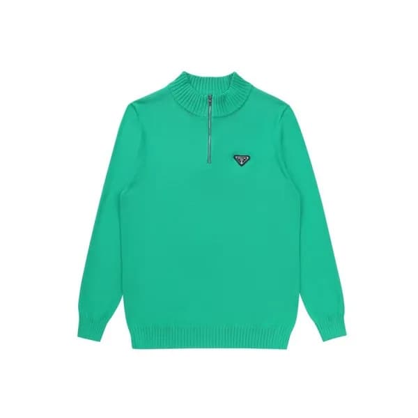 프라다 남성 터틀넥 그린 니트 - Prada Mens Green Knits - pra028… - 1