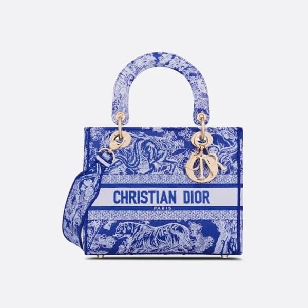 디올 여성 블루 레이디백 - Dior Womens Blue Lady Bag - di90x - 1
