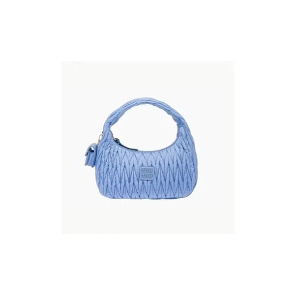미우미우 여성 블루 토트백 - Miumiu Womens Blue Tote Bag - miu… - 1