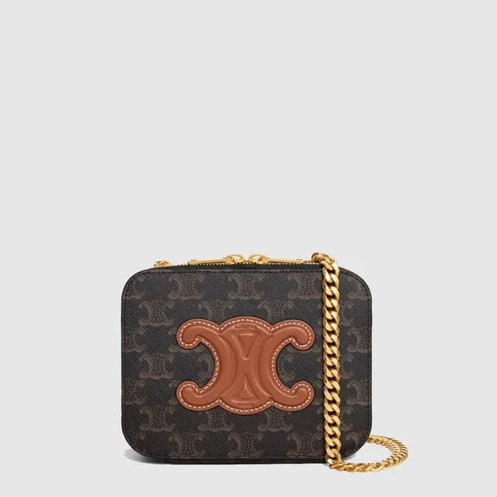 셀린느 여성 퀴르 트리옹프 체인 박스 - Celine Womens Cur Triomphe … - 1
